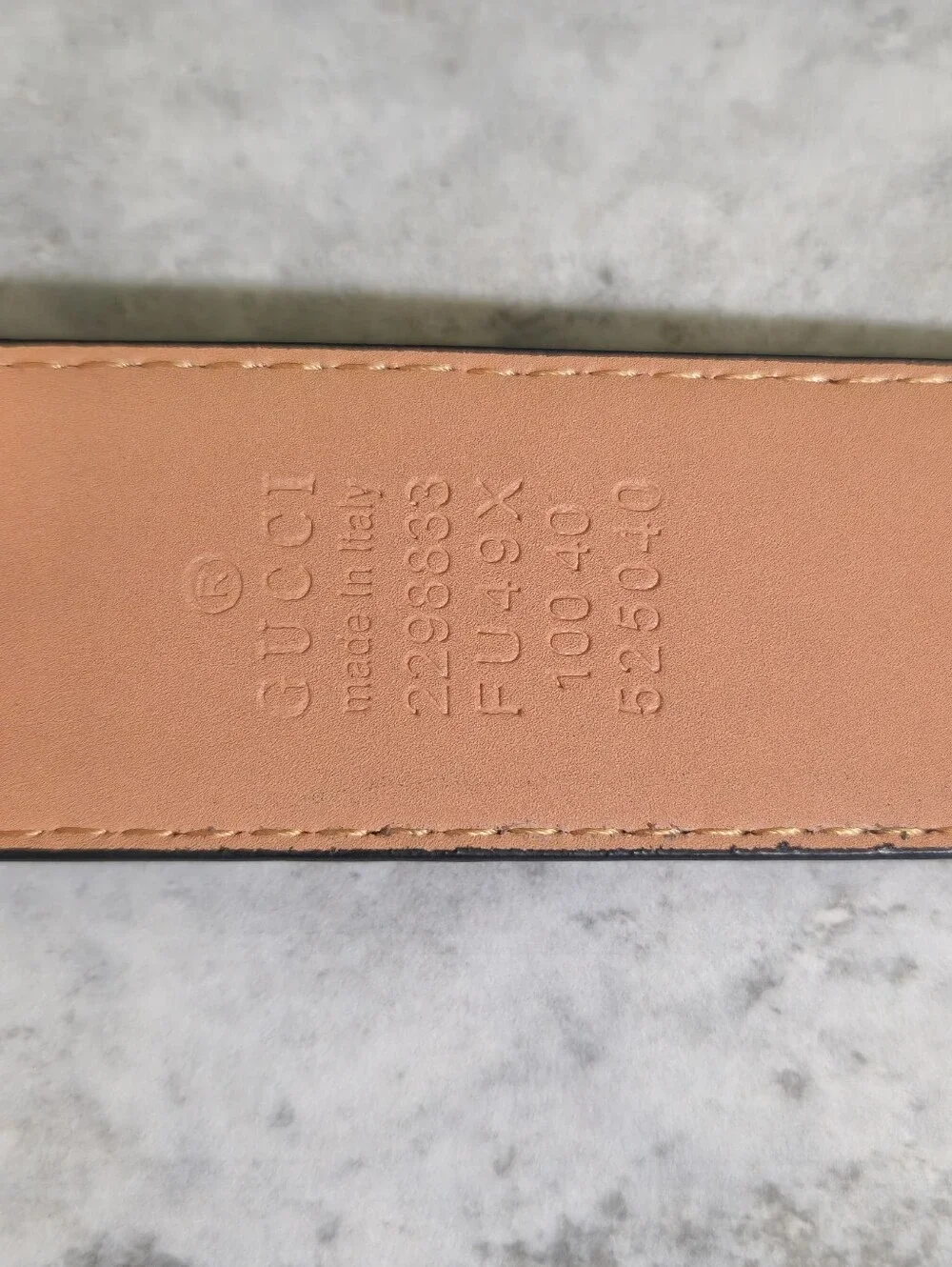 Gucci Black Interlocking GG Signature Leather Belt✨️